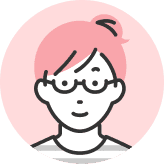 架空の女性の顔のイラスト