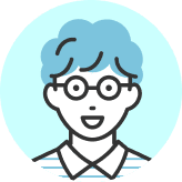 架空の男性の顔のイラスト